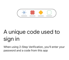 Image - A unique code used to sign in